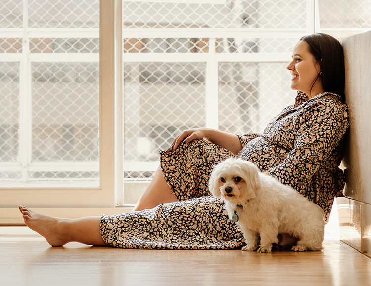 Sesión de fotos de embarazo en domicilio en Recoleta - Ciudad de Buenos Aires, Argentina